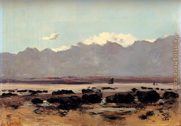Gustave Courbet Seascape Near Trouville